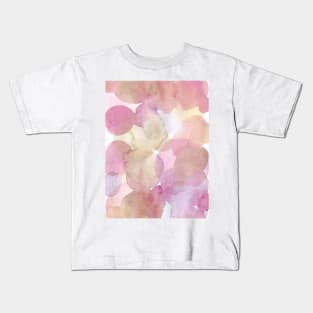 Popping Blush Bubbles  - Minimalist Abstract Watercolor Painting Kids T-Shirt